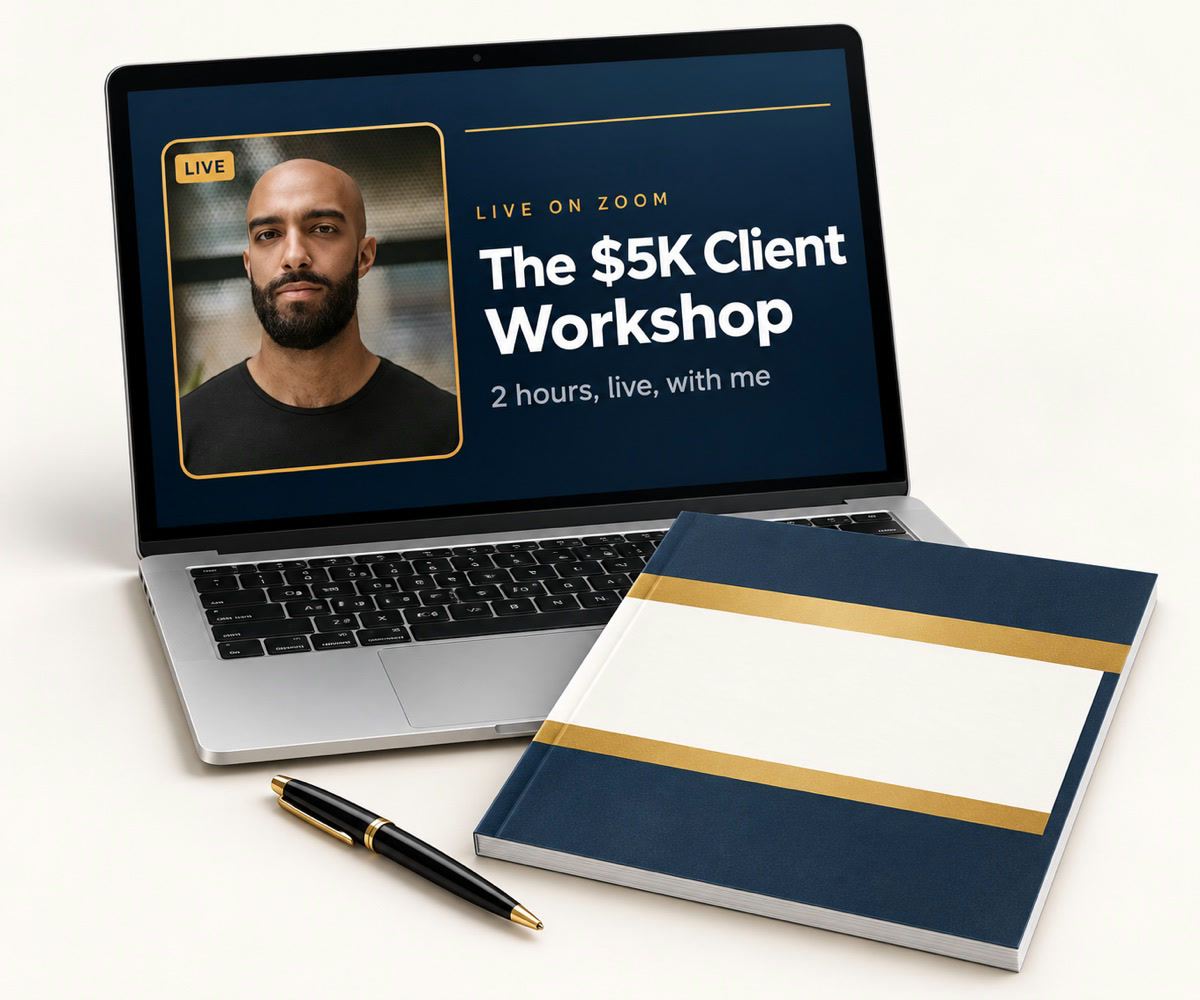 Everything inside The $5K Client Workshop